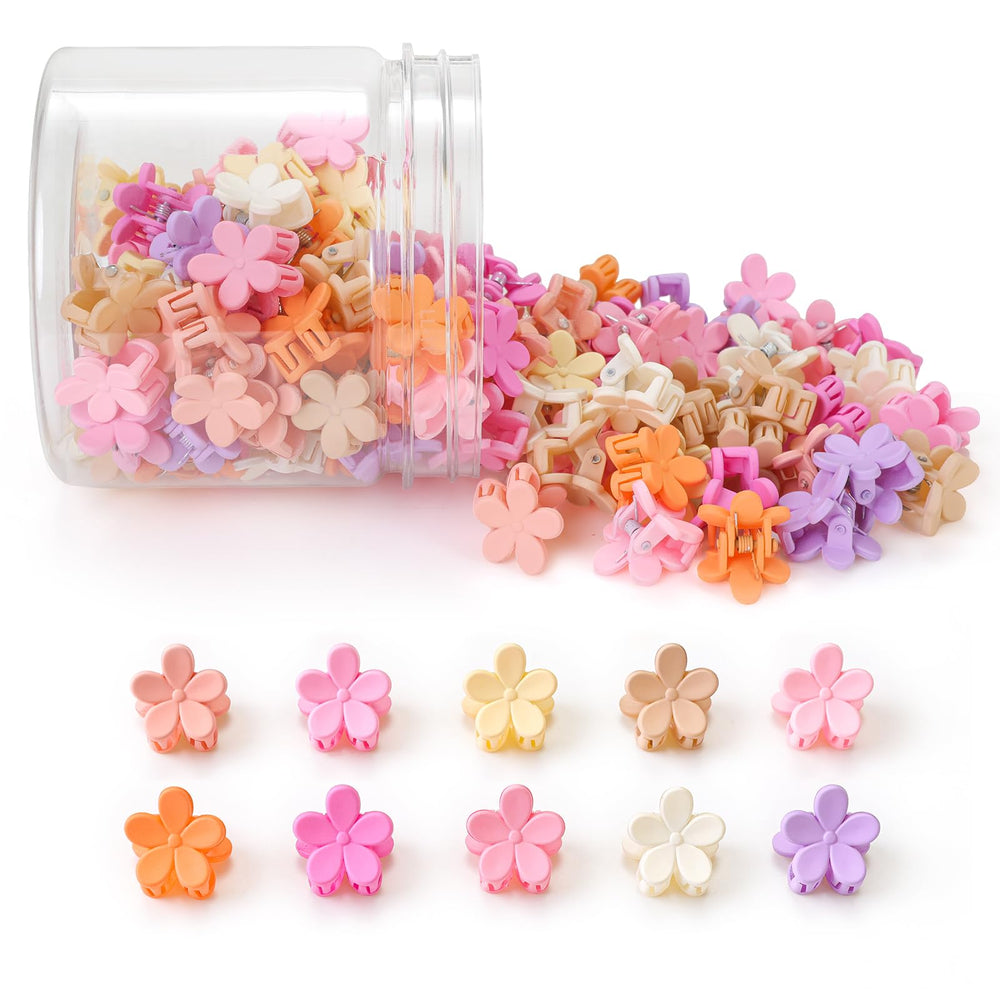 Pinces AOENJIE mini-fleurs rose clair, maintien sûr et élégant.