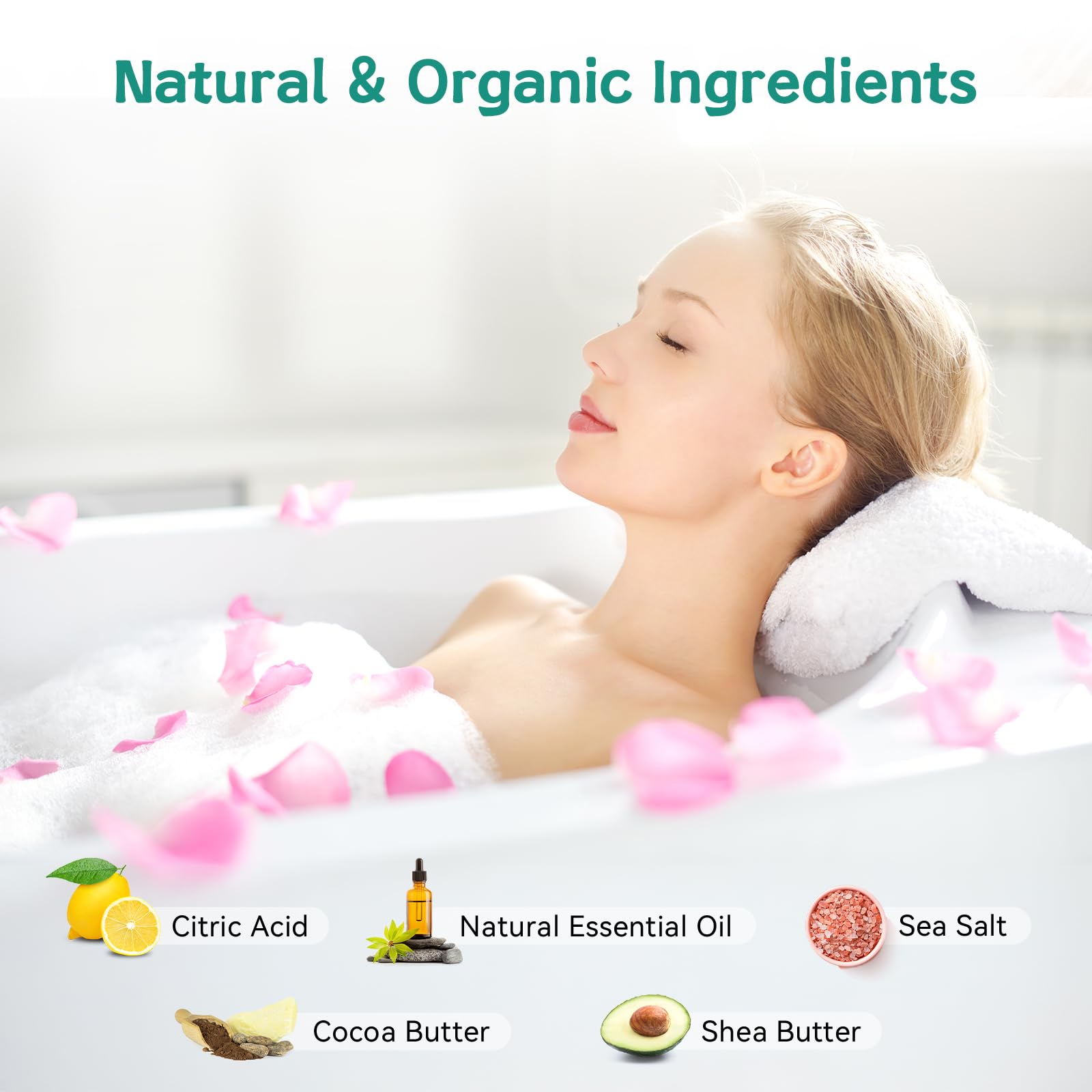 Détente à domicile avec une bombe de bain Aofmee pour un moment apaisant.