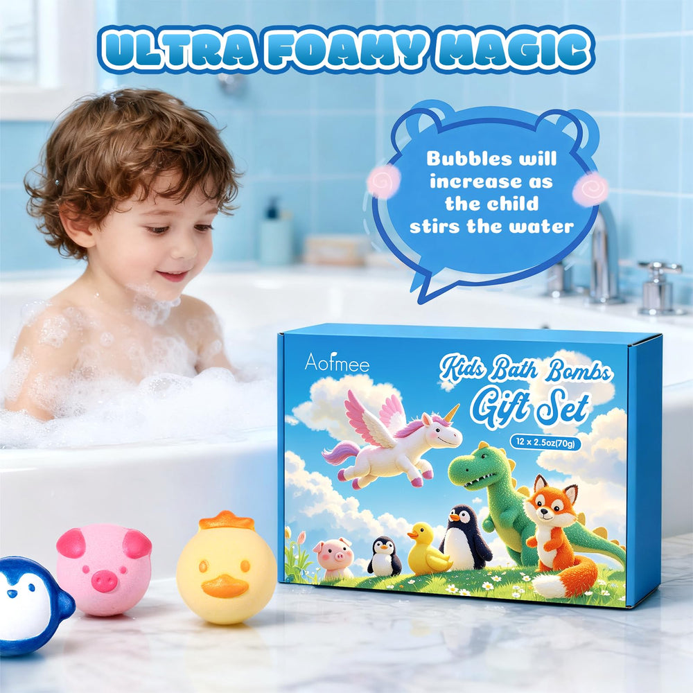 Aofmee bombes de bain – ingrédients naturels et sûrs pour peaux sensibles