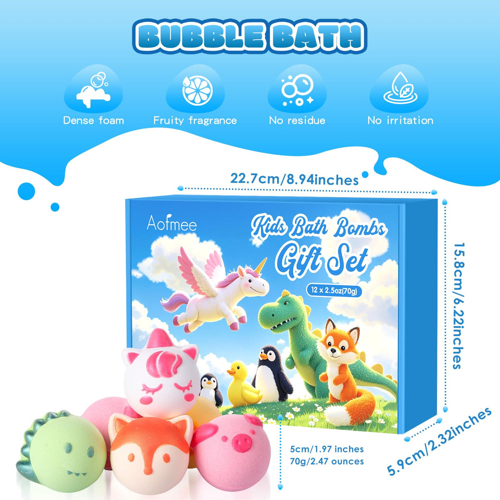 Aofmee bombes de bain – packaging coloré prêt à offrir