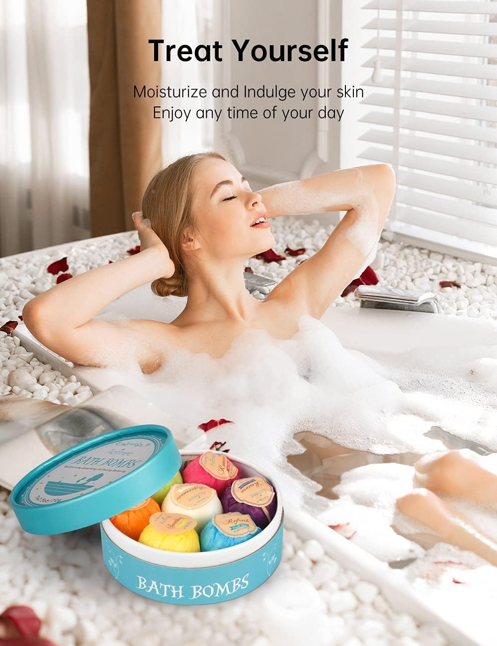 Bombe de bain Aofmee, nettoyage facile et sans résidu.