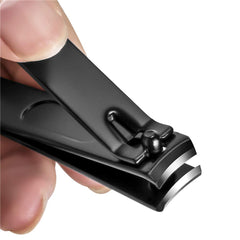 Coupes-ongles noirs Aogeili, lame inox affûtée pour une coupe précise.