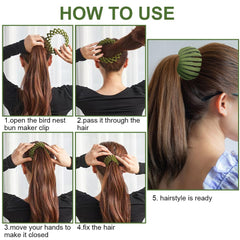 Aokid attache cheveux extensible queue de cheval : fixation rapide et sûre.