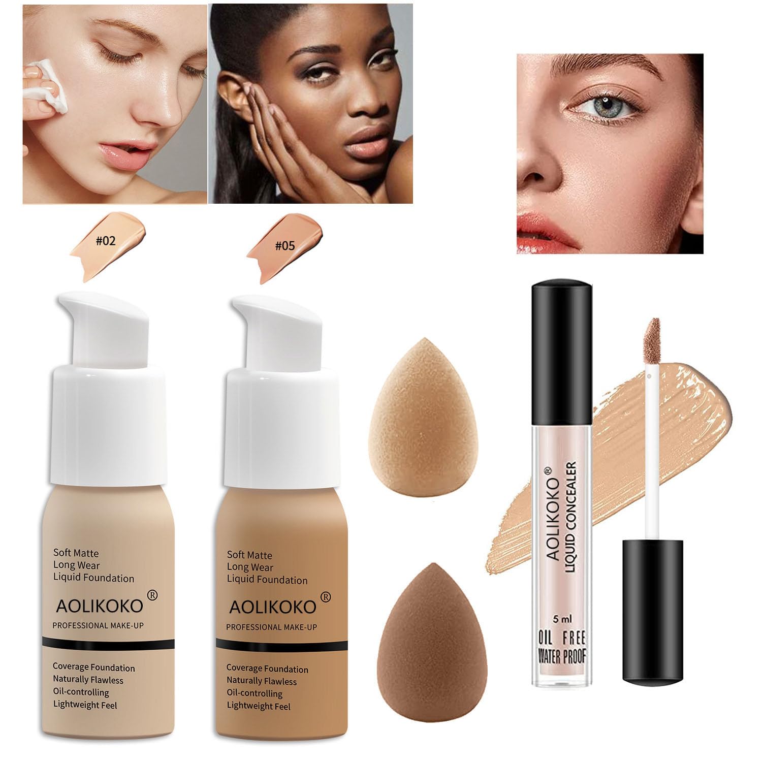 AOLIKOKO rouge à lèvres liquide, couleur riche et durable sur les lèvres.