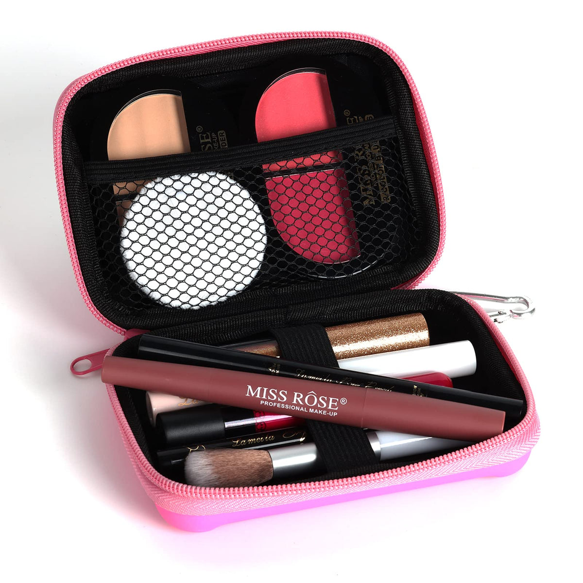 Trousse AOLIKOKO tout-en-un pour voyage, accès rapide à l'essentiel du maquillage.