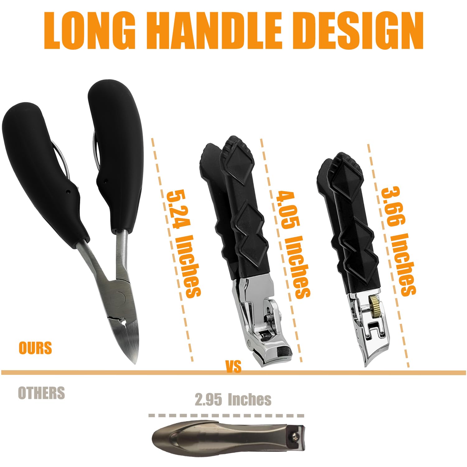 Aondos coupe-ongles lame incline suit la courbe naturelle.