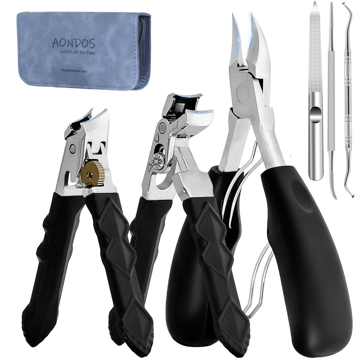 Aondos coupe-ongles tête inclinée pour précision sans effort.