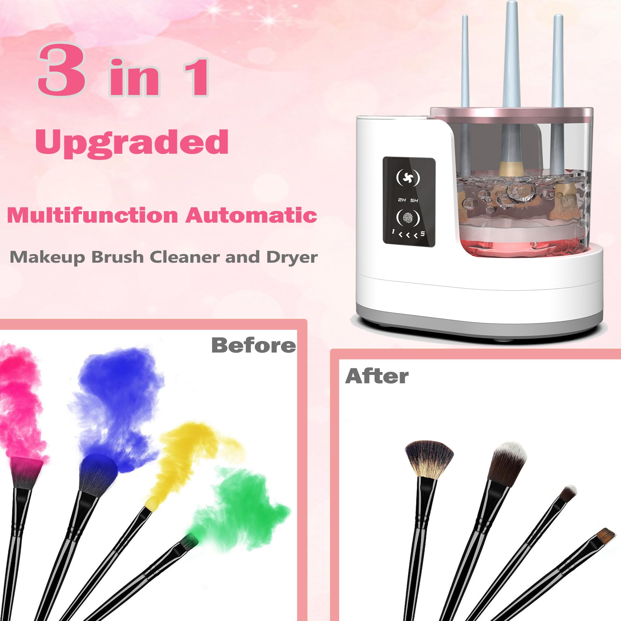 AOOFCMLLC sechage integre, brosse maquillage seche rapidement et proprement