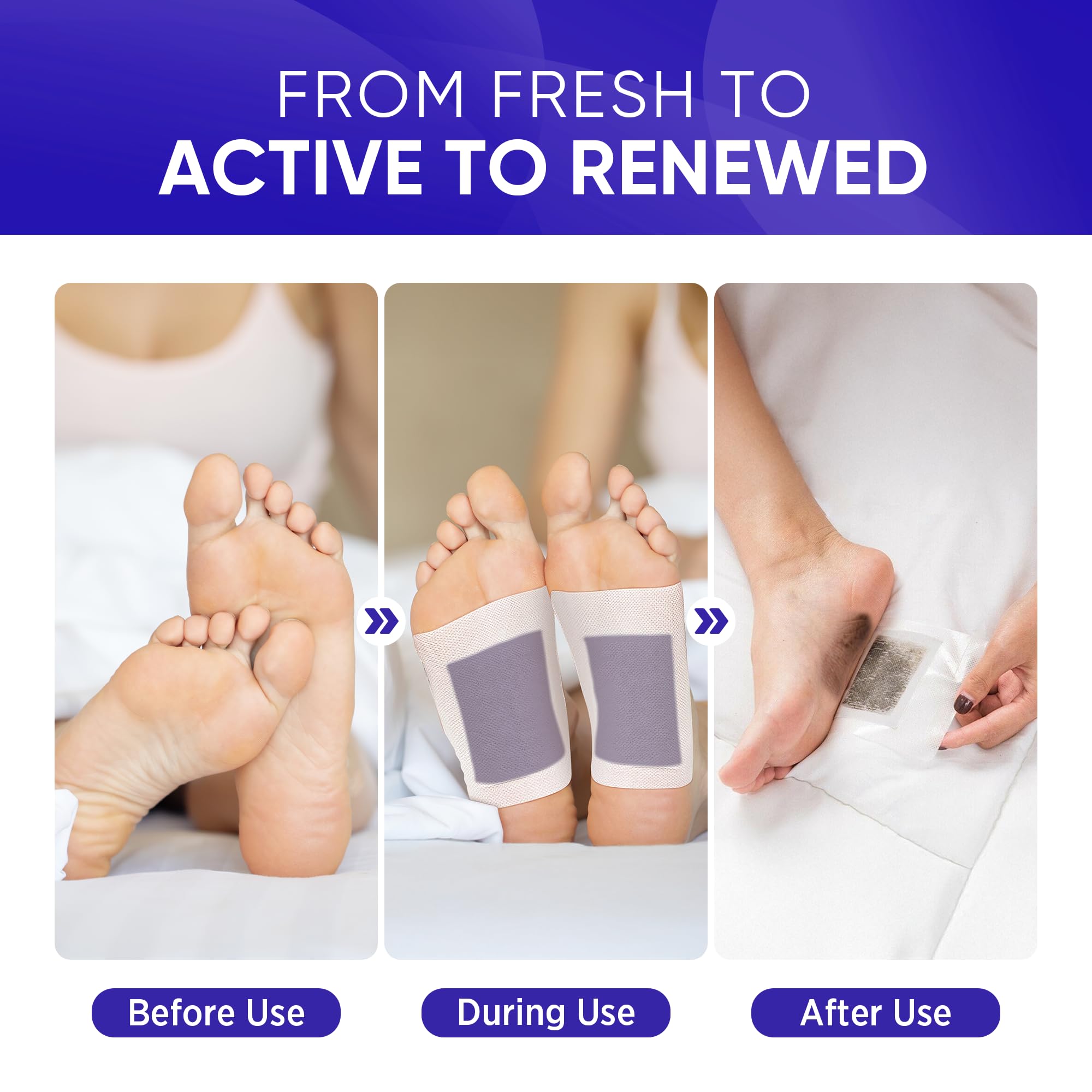 AOSORW Pads pieds aromathérapie lavande-gingembre pour un rituel apaisant.