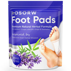 AOSORW Pads pieds lavande-bambou : application apaisante avant le coucher.