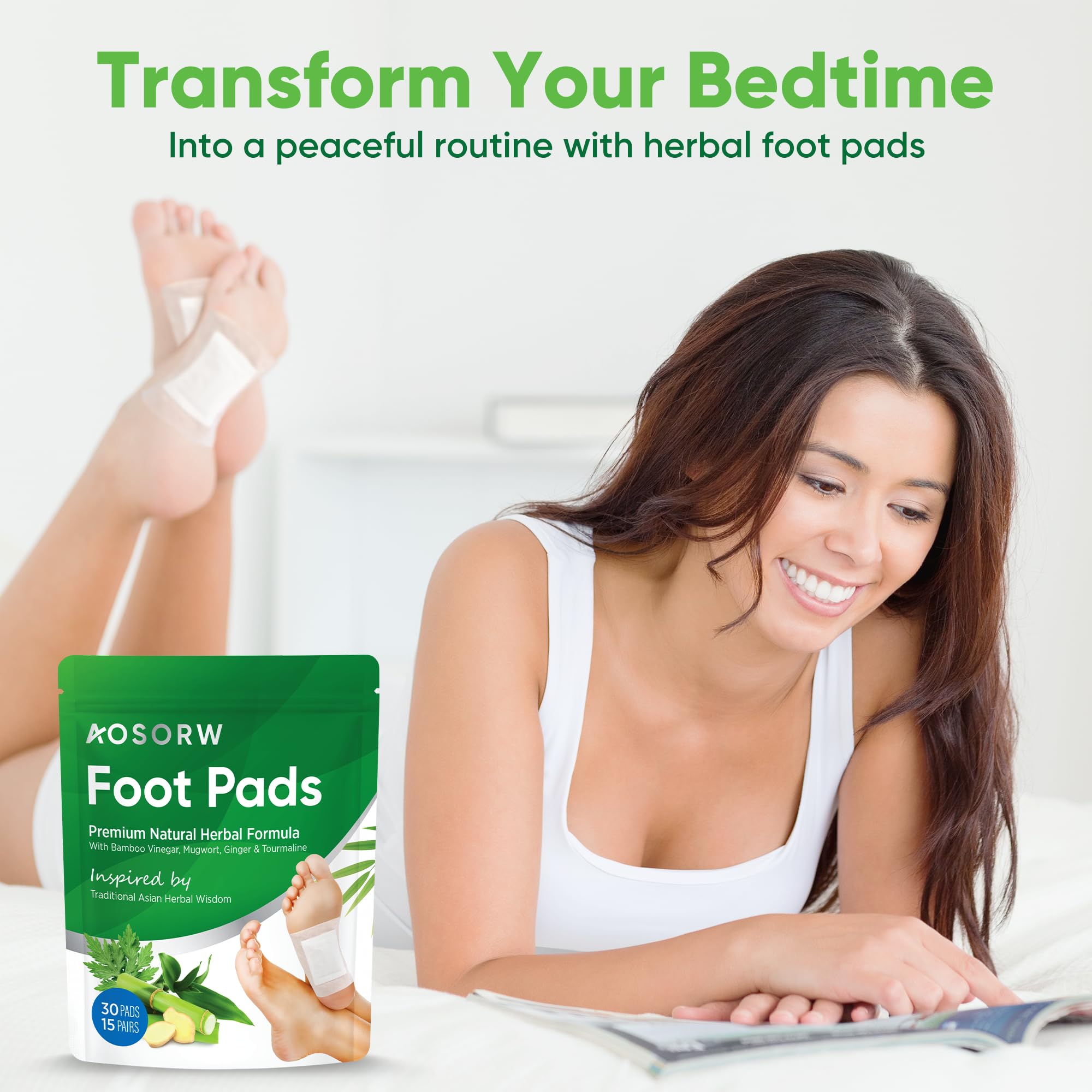 AOSORW pads-tourmaline-relaxation: soutien apaisant pour la détente nocturne.
