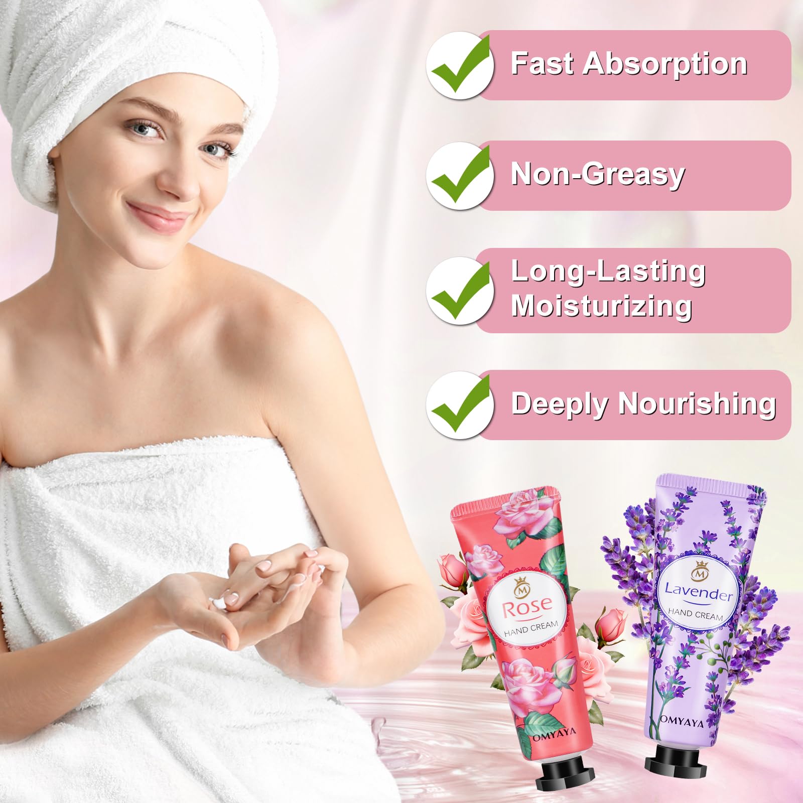 Aottom lotion mains peche: douceur fruitée et peau souple.