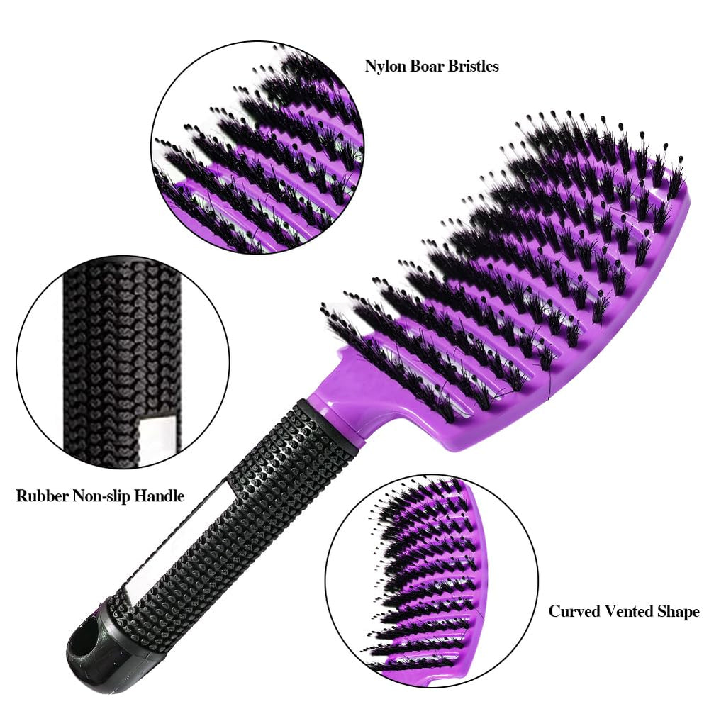Brosse detanglant ventilee curvee Aozzy démêler sans tiraillement
