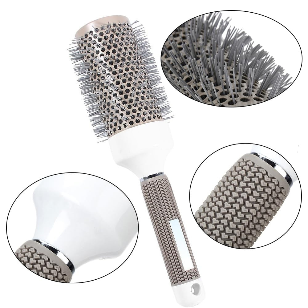 Aozzy brosse ronde 25 mm céramique ionique pour boucles définies et brillantes
