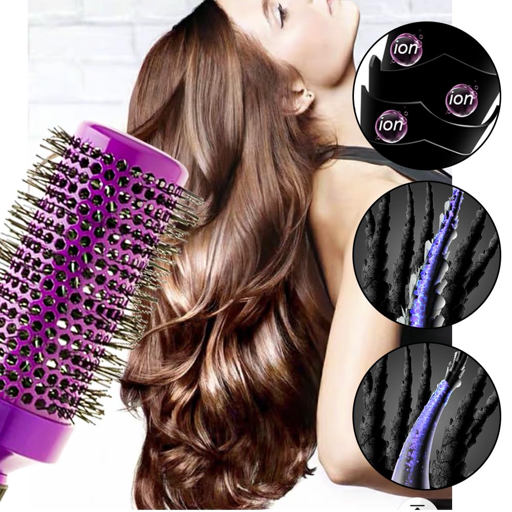 Brosse Aozzy ronde ceramique 45mm volume douceur séchage