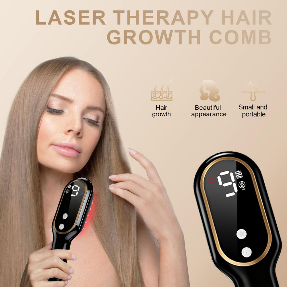 Apbier peigne laser croissance cheveux avec prise en main ergonomique pour sessions faciles.