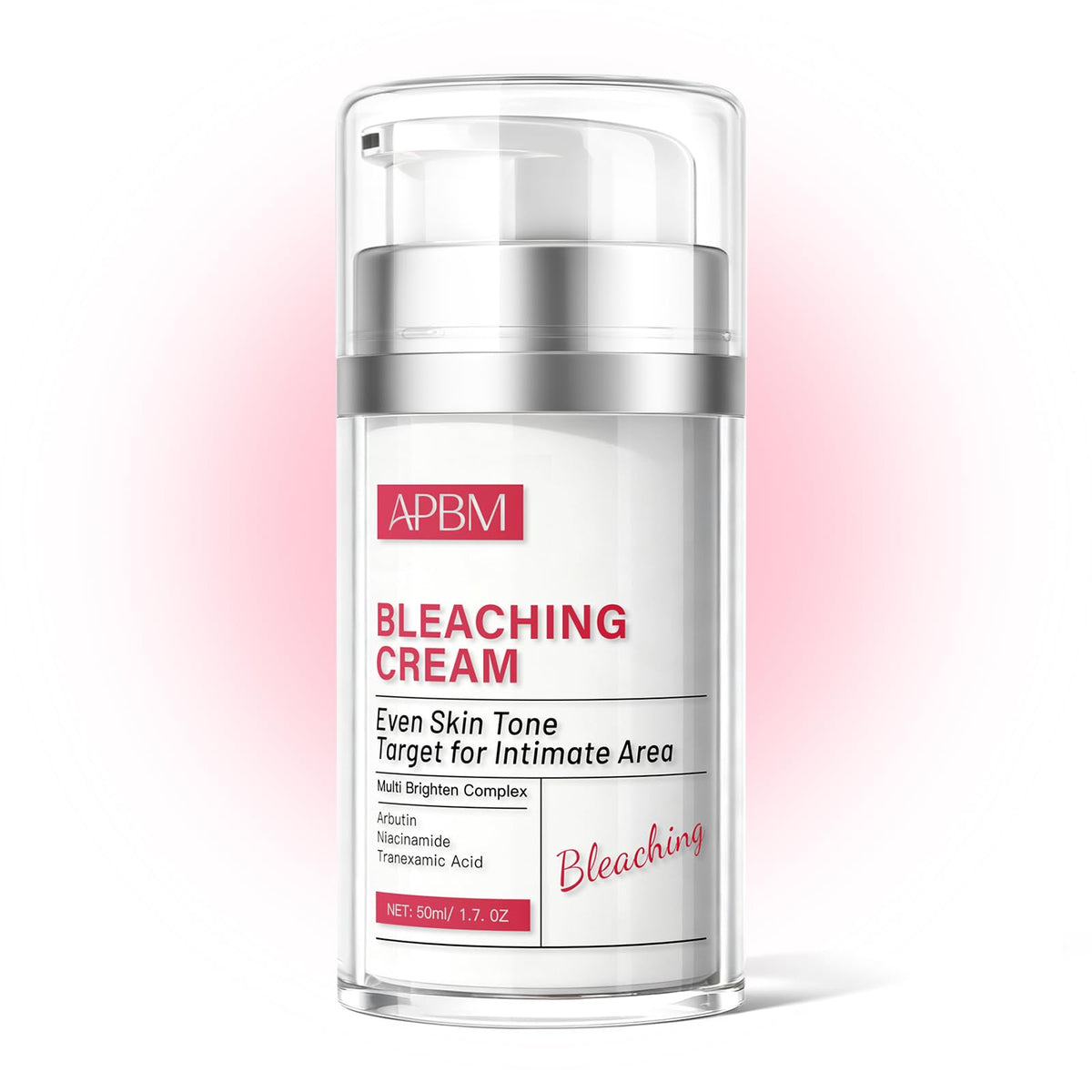 APBM Crème éclaircissante intime dans sa boîte, utilisation pratique à domicile.