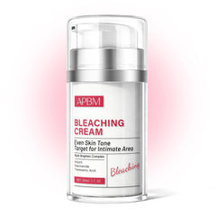 APBM Crème éclaircissante intime dans sa boîte, utilisation pratique à domicile.