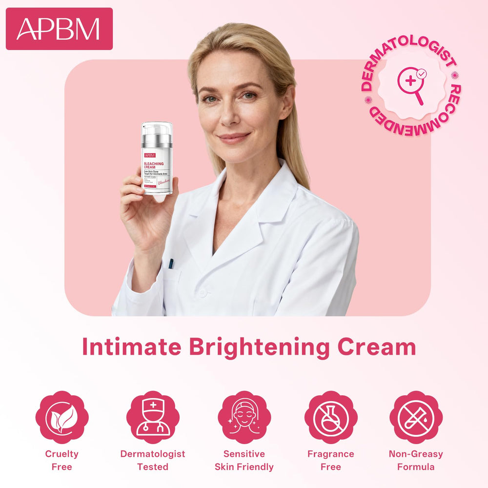APBM Crème éclaircissante intime usage quotidien, fini doux et non gras.