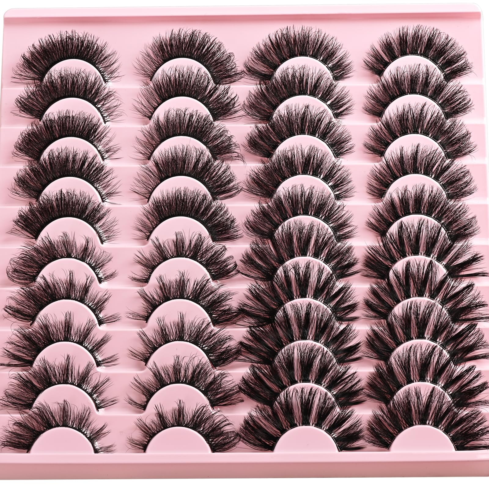 APCYUST cils-faux mink synthétique doux et réutilisables