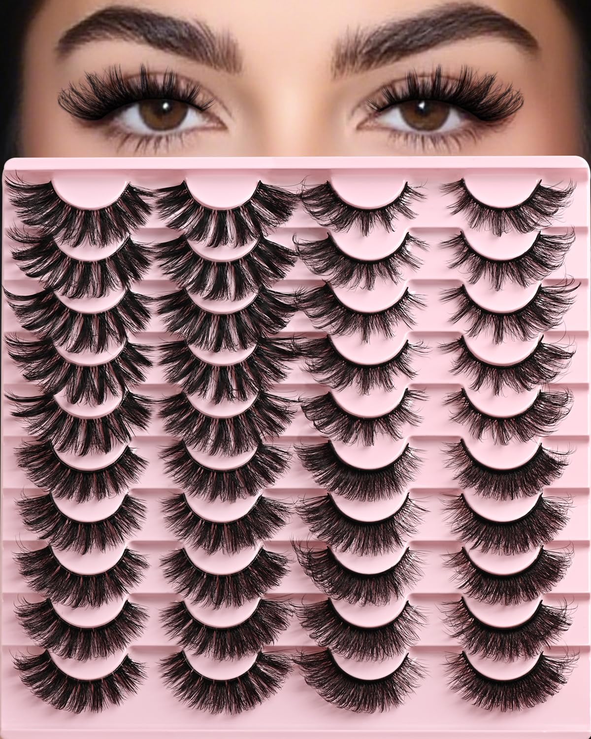 APCYUST cils faux volumineux ensemble pour un regard dense et naturel