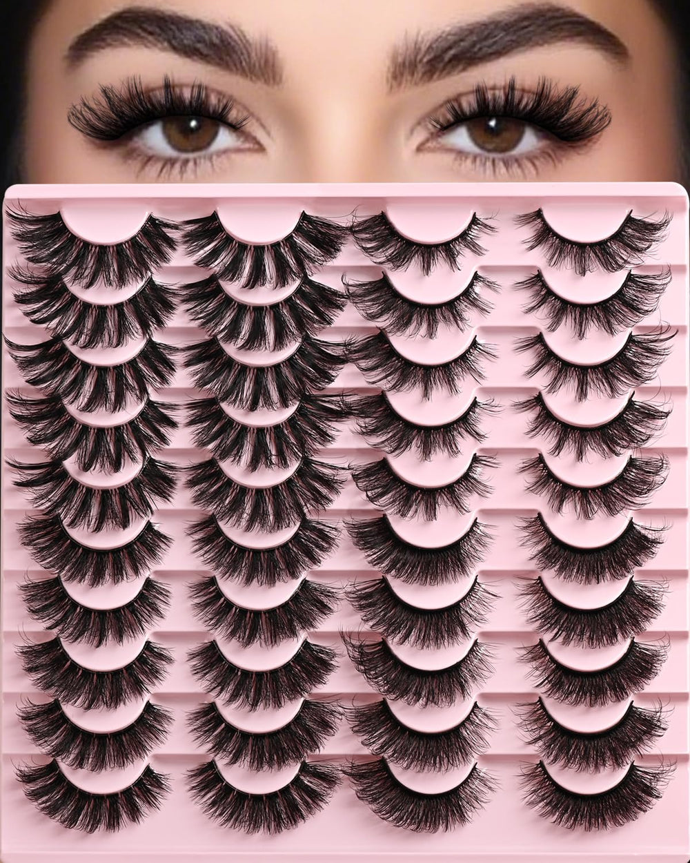 APCYUST cils faux volumineux ensemble pour un regard dense et naturel
