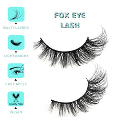 APCYUST cils 3D duveteux, volume léger et texture naturelle pour glam discret