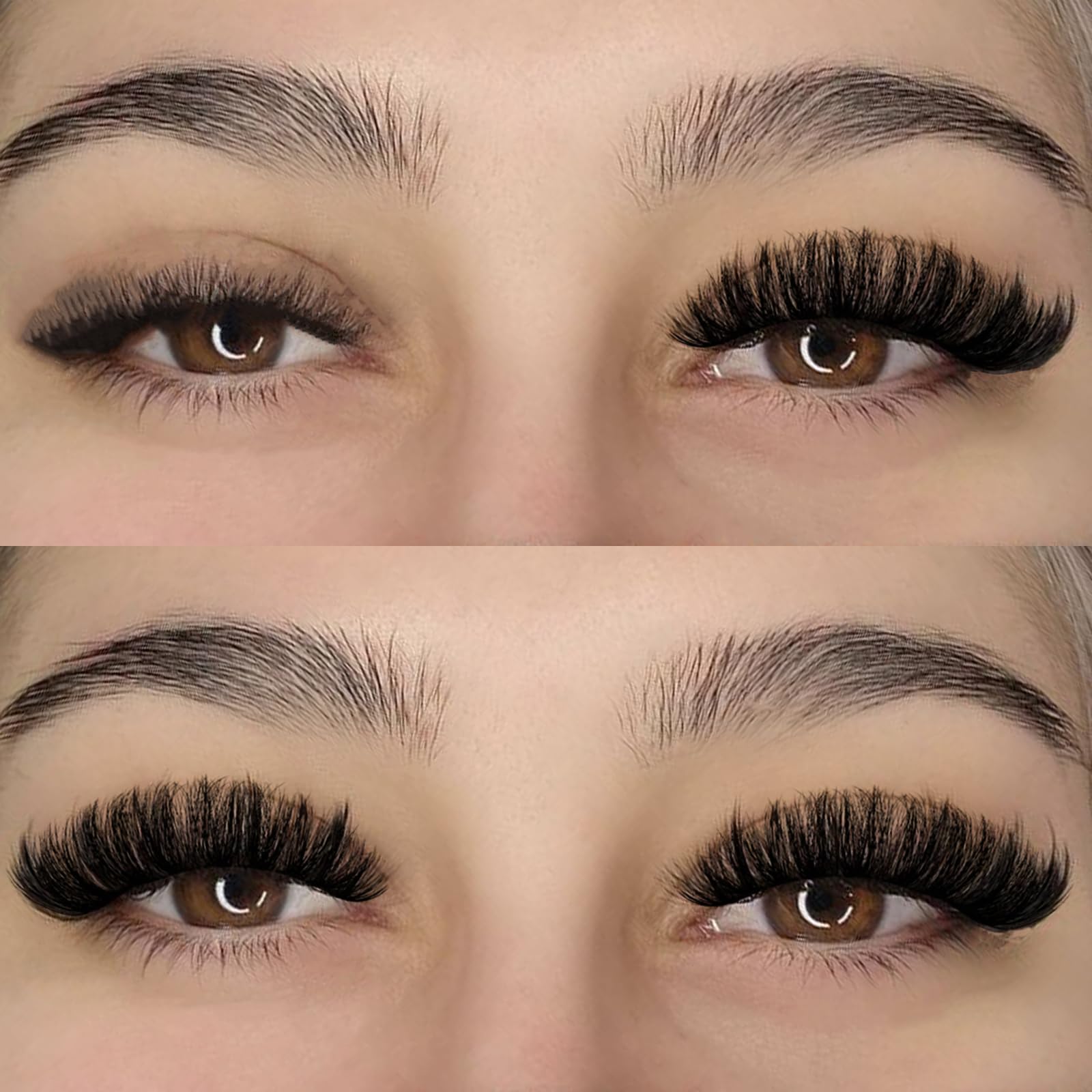 APCYUST cils design en mèches séparées pour effet volumineux et naturel