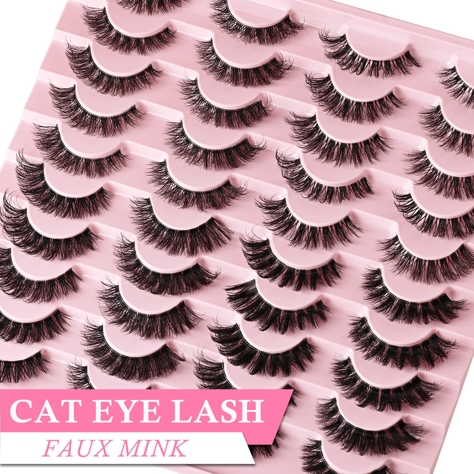 APCYUST lot 20 paires cils pour routine beauté