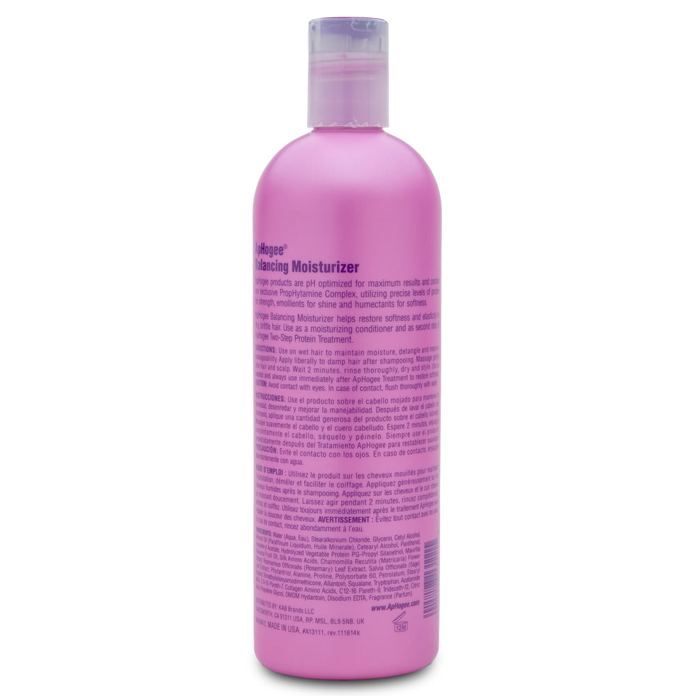 Aphogee-emballage-ensemble-soin-cheveux-16oz: packaging élégant pour le duo de soins.
