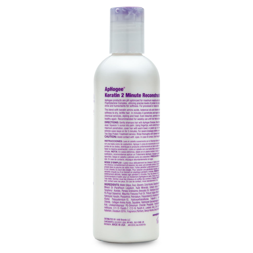 Aphogee Keratine Reconstructeur : soin professionnel à domicile pour cheveux résistants.