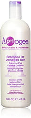 Aphogee Shampoing Cheveux Endommagés – lavage doux et mousse dense, révélation de brillance et facilité de coiffage.