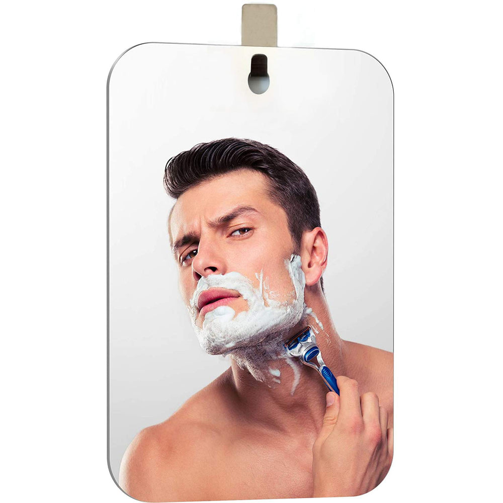 Miroir APHUIME Deluxe anti-buée, grande surface pour un rasage précis sous la douche.