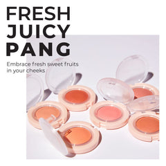 A'PIEU Juicy-Pang Jelly Blusher finition-douce pour une touche rosée sans poudreux.