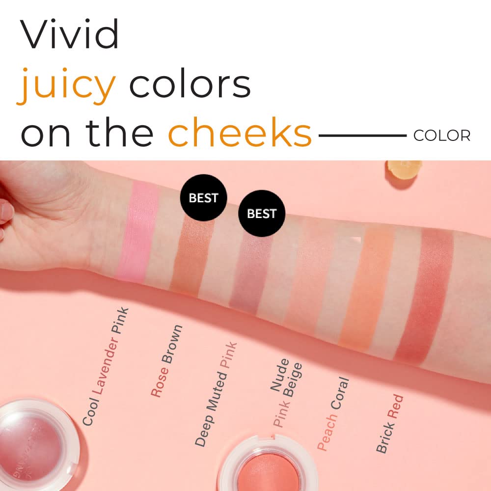 A'PIEU Juicy-Pang Jelly Blusher teinte-naturelle modulable pour un hâle léger et naturel.