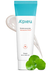A'PIEU Madecassoside Tetrasome Crème – bouteille, apaise peau sensible et hydrate durablement