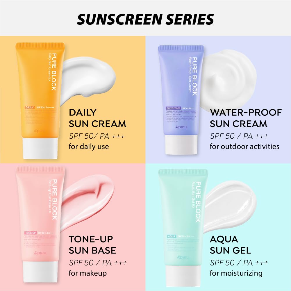 A'PIEU Pure Block Tone Up Sun Base – emballage pratique pour le voyage