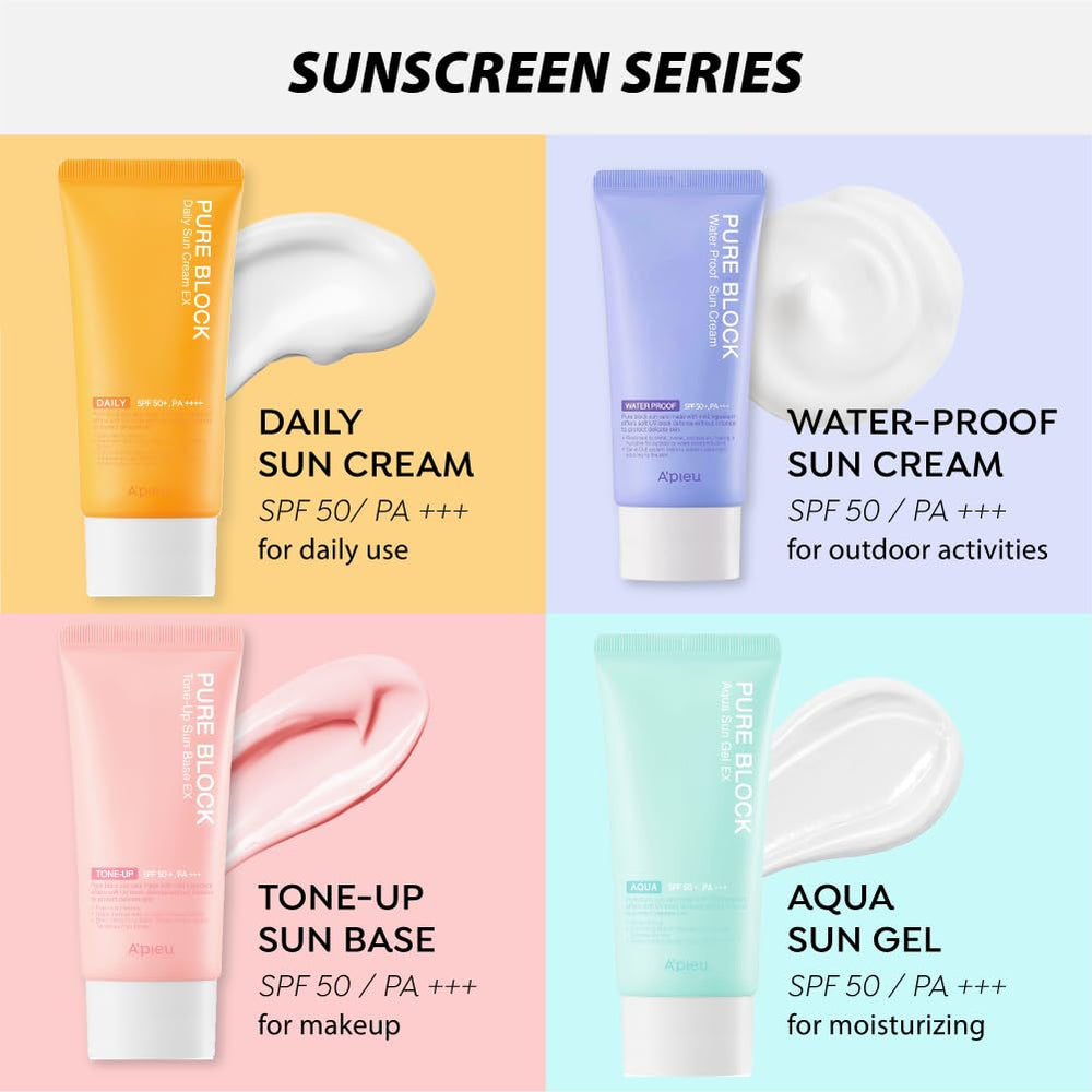 A'PIEU Pure Block Tone Up Sun Base – emballage pratique pour le voyage