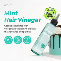A'PIEU Vinaigre Menthe - Goutte: verse facilement pour purifier le cuir chevelu