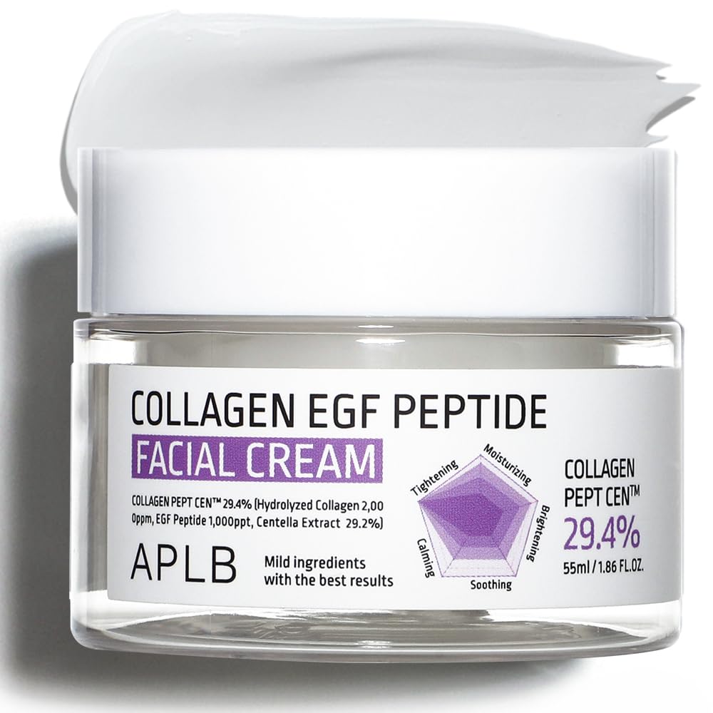 APLB Collagen EGF Peptide Crème pot: hydratation et revitalisation quotidiennes.
