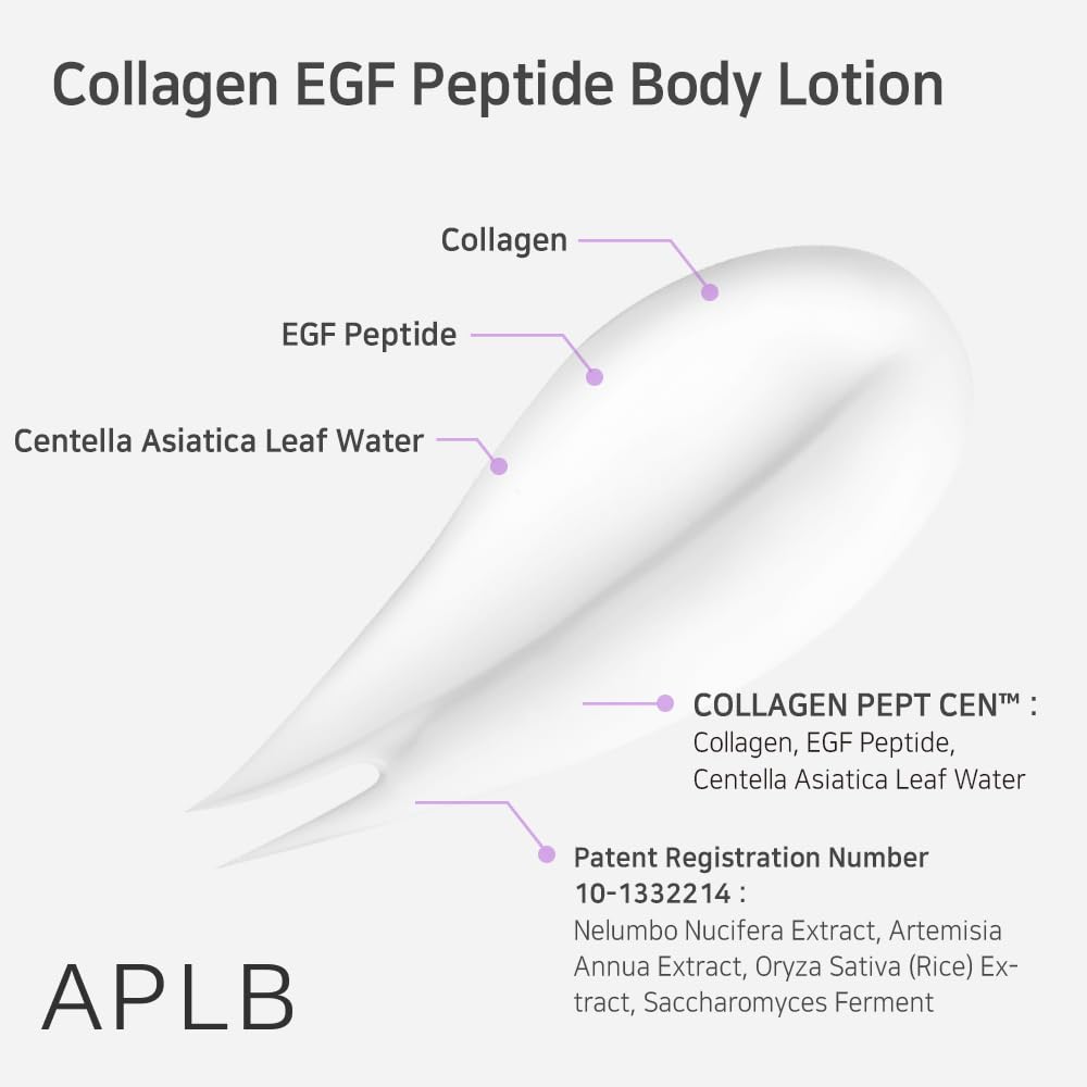 APLB lotion pour le corps, ingrédients Centella et actifs pour peau apaisée.