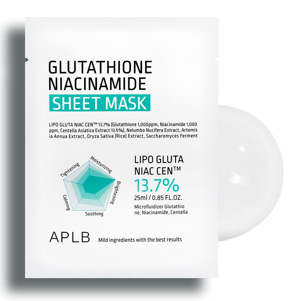 APLB Masque en feuille, emballage élégant et hydratation potentielle.