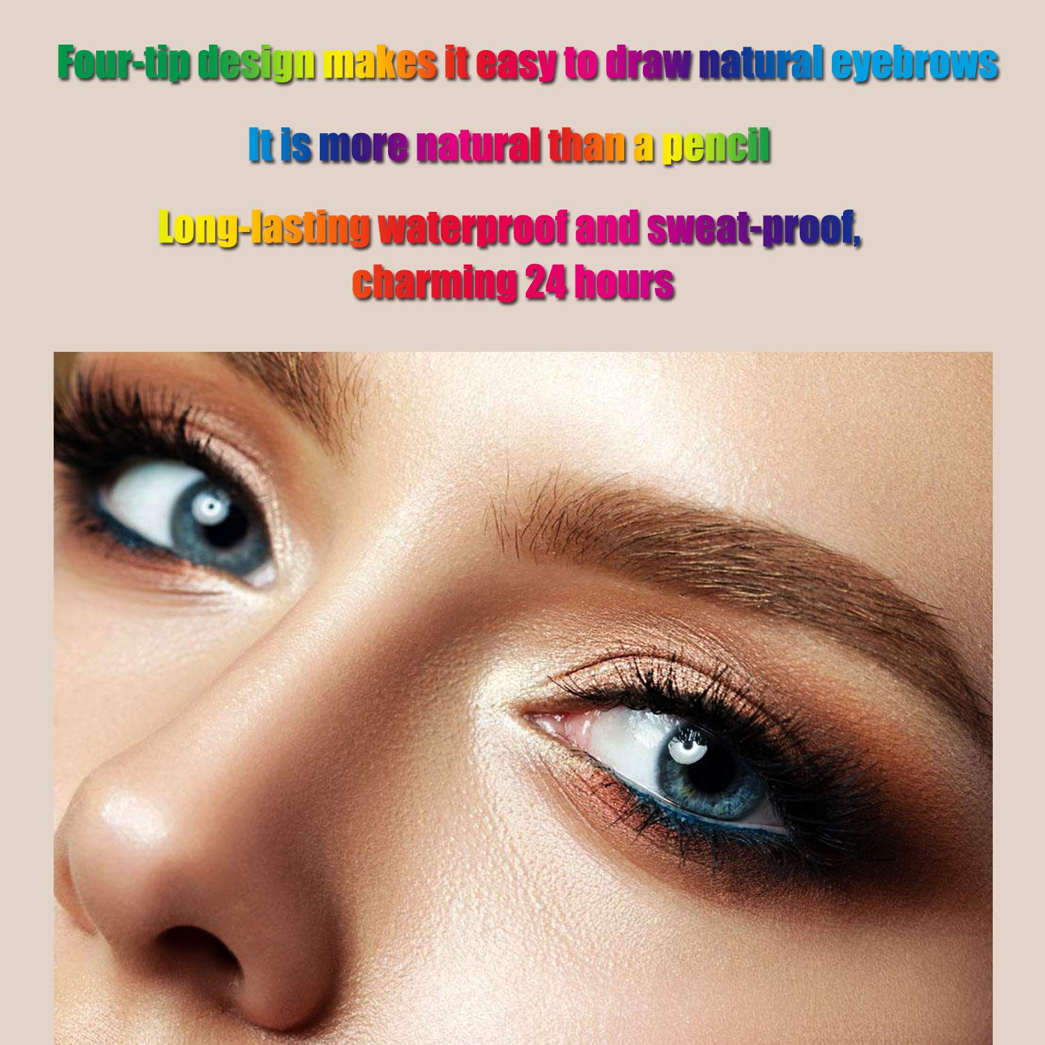 Apooliy sourcils liquide Application fluide pour regard naturel