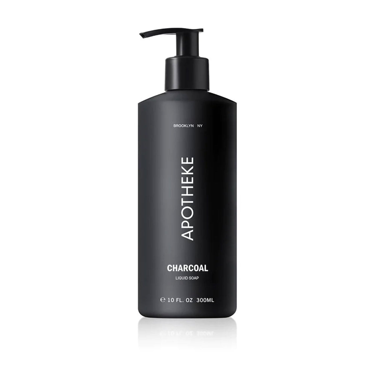 APOTHEKE Charbon: flacon élégant de savon mains hydratant au quotidien.