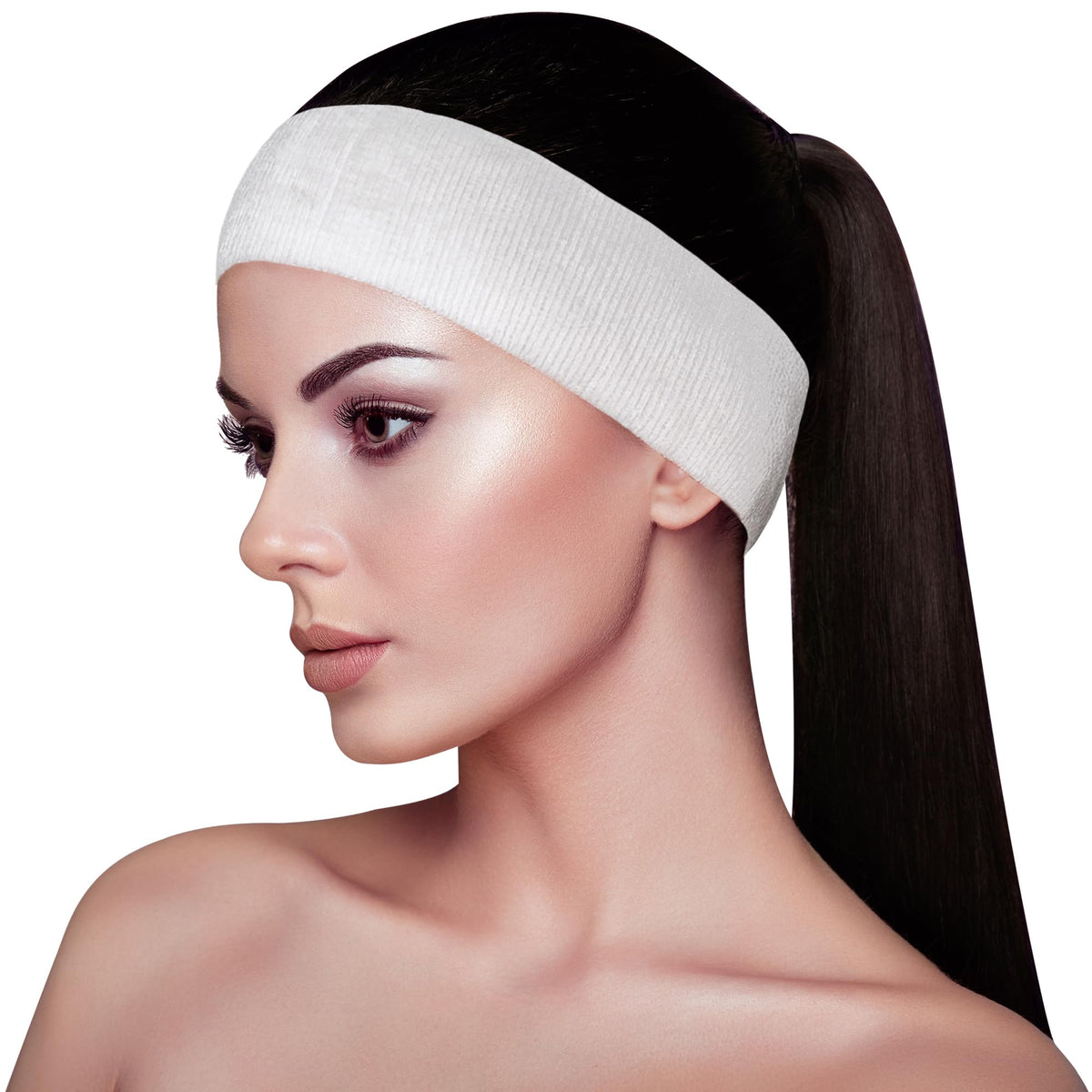 APPEARUS bandeau cheveux jetable, bouton-presse simple, confort optimal.