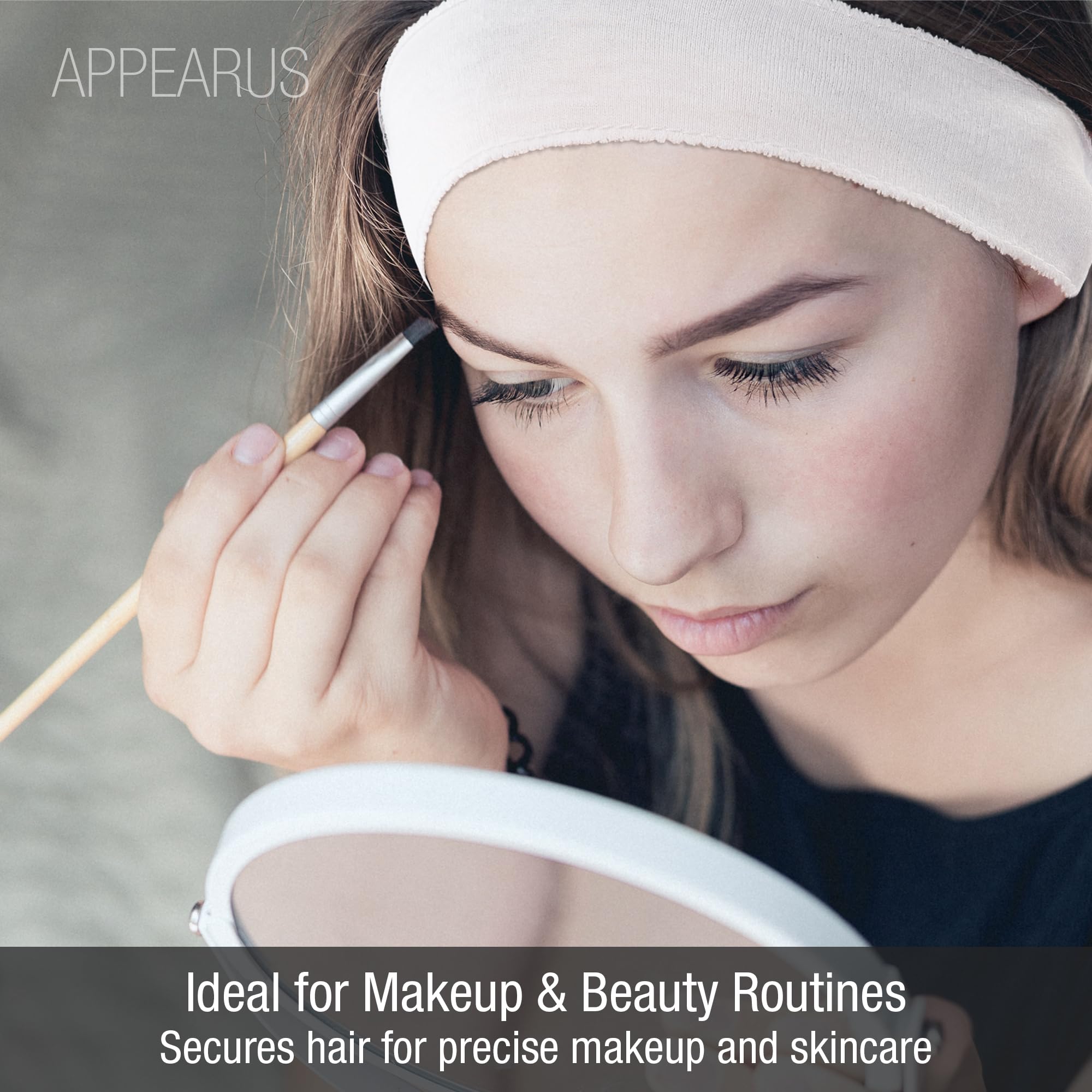 APPEARUS headband application soin, maintient les cheveux loin du visage.