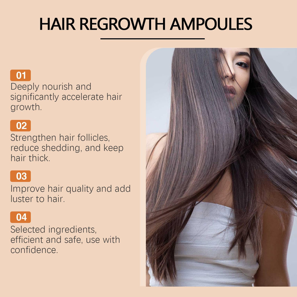 Ampoules Croissance Cheveux Curcuma: application directe au cuir chevelu.