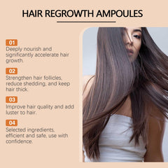 Ampoules Croissance Cheveux Curcuma: application directe au cuir chevelu.