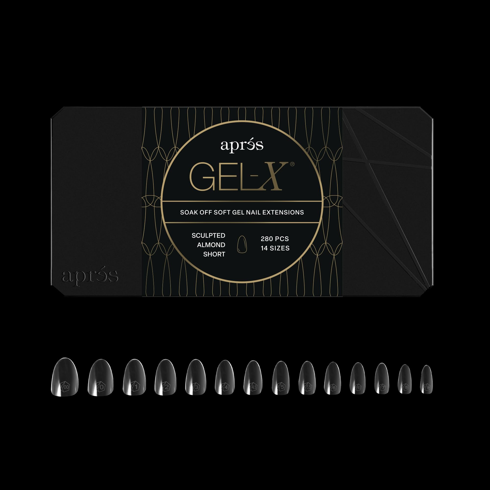 APRÉS Gel-X pointe amande naturelle, surface plane pour une pose rapide et soignée