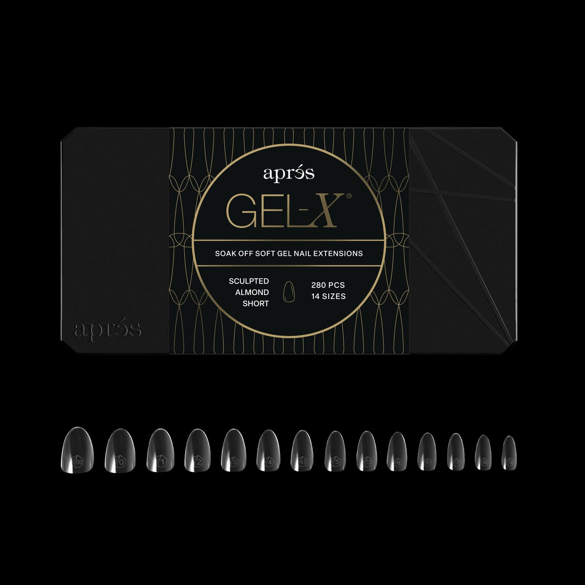 APRÉS Gel-X pointe amande naturelle, surface plane pour une pose rapide et soignée
